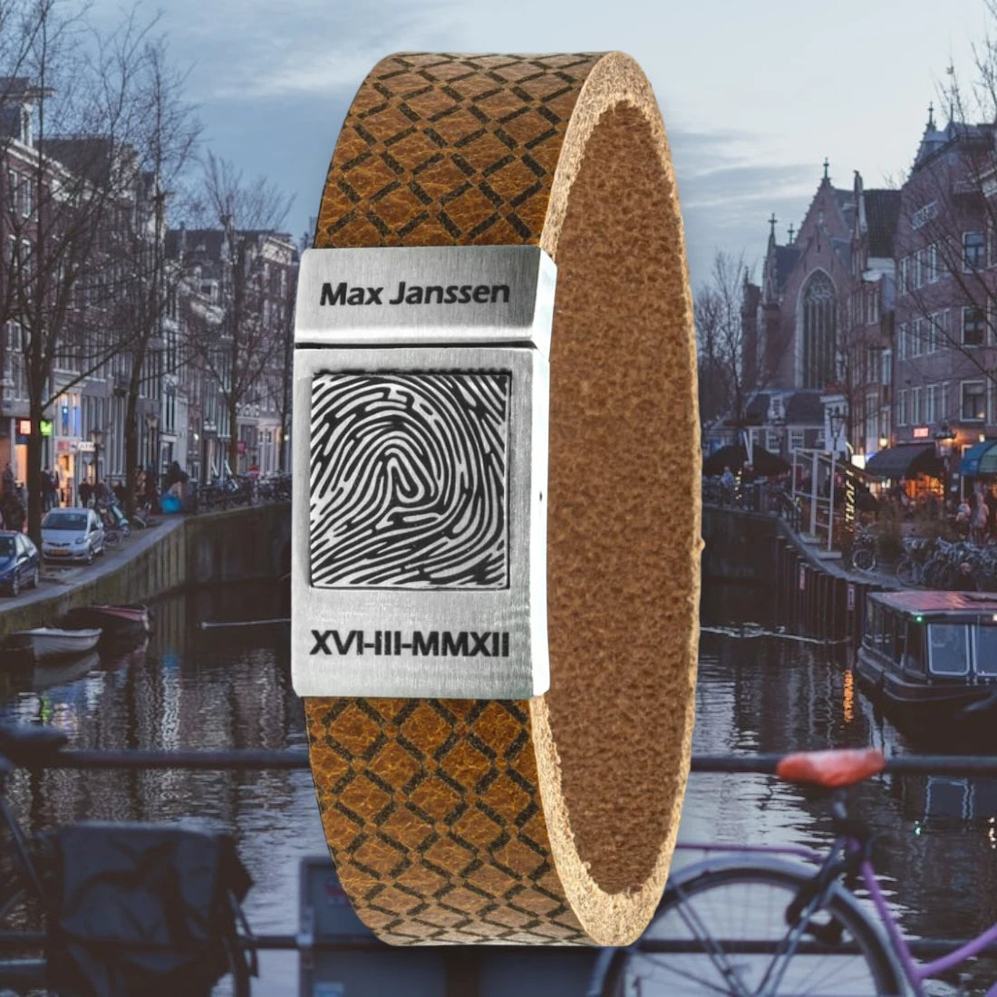 Laden Sie Ihren Fingerabdruck auf 7 Arten von Lederarmbändern hoch – Amsterdam-Edition