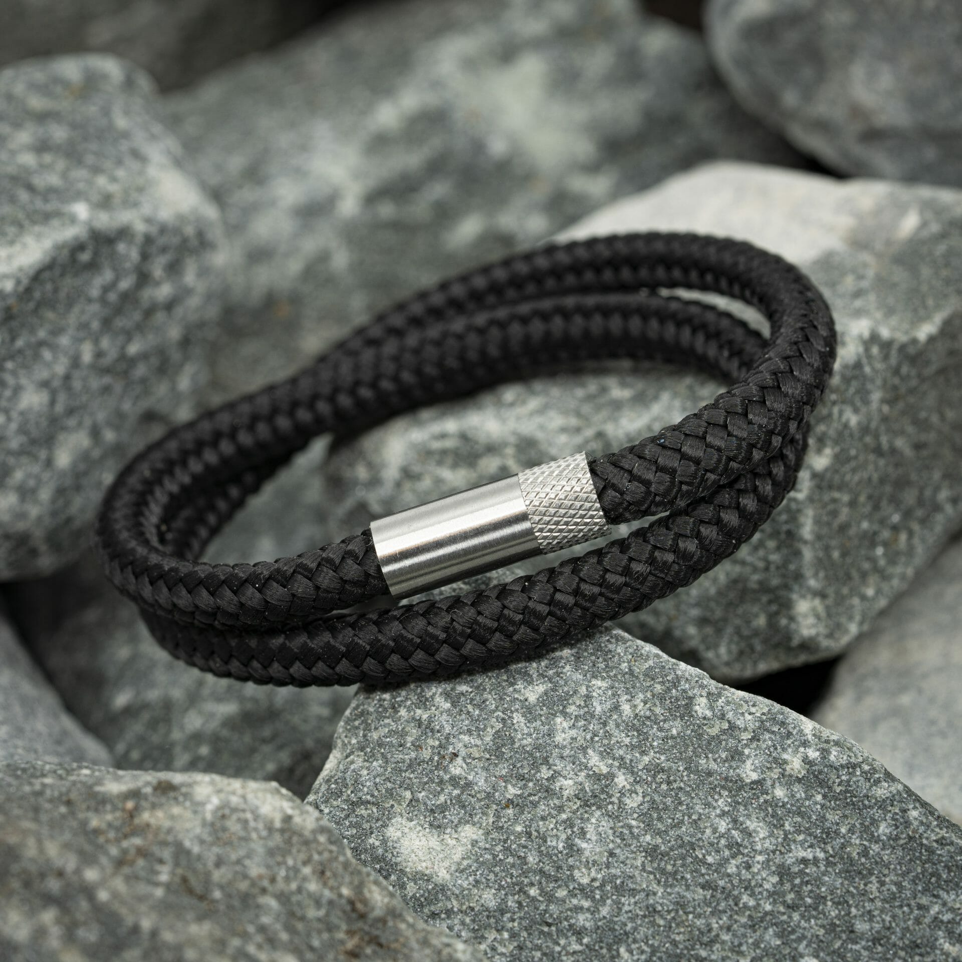 Elite-Armband – Schwarzes Seil