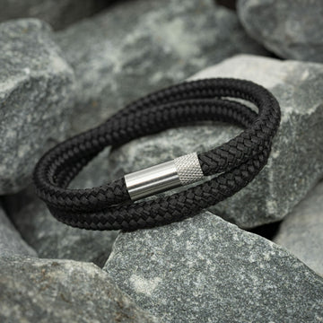 Elite-Armband – Schwarzes Seil