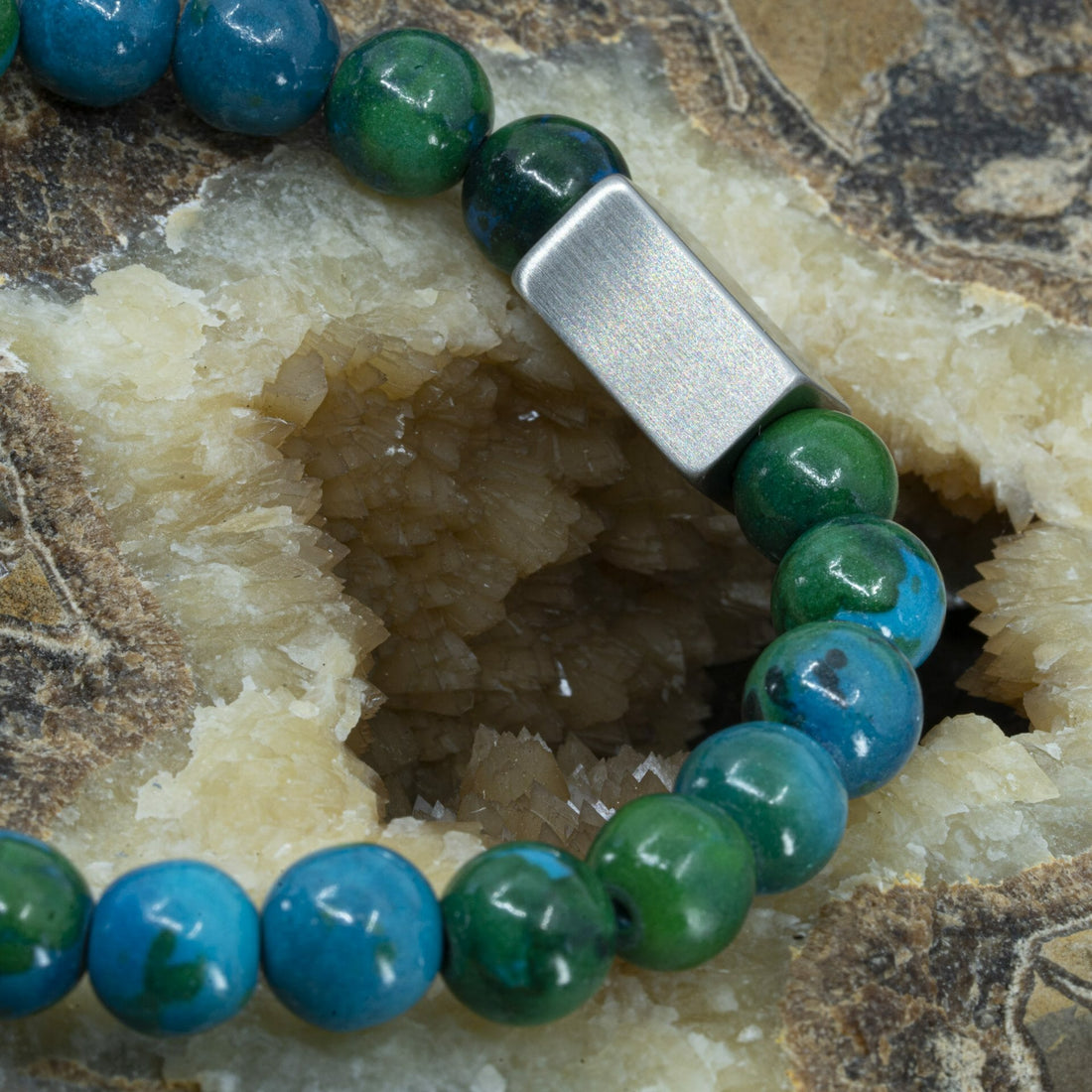 Earth - Thorobritholite Beaded Bracelet