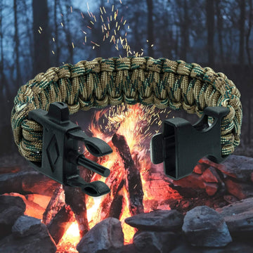 Fire Starters Bracelet (Military / Desert / Camouflage)