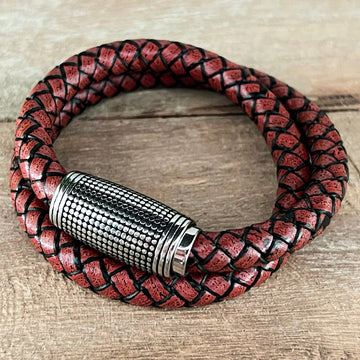 Viking Woven Leather Bracelet - Ragnarok